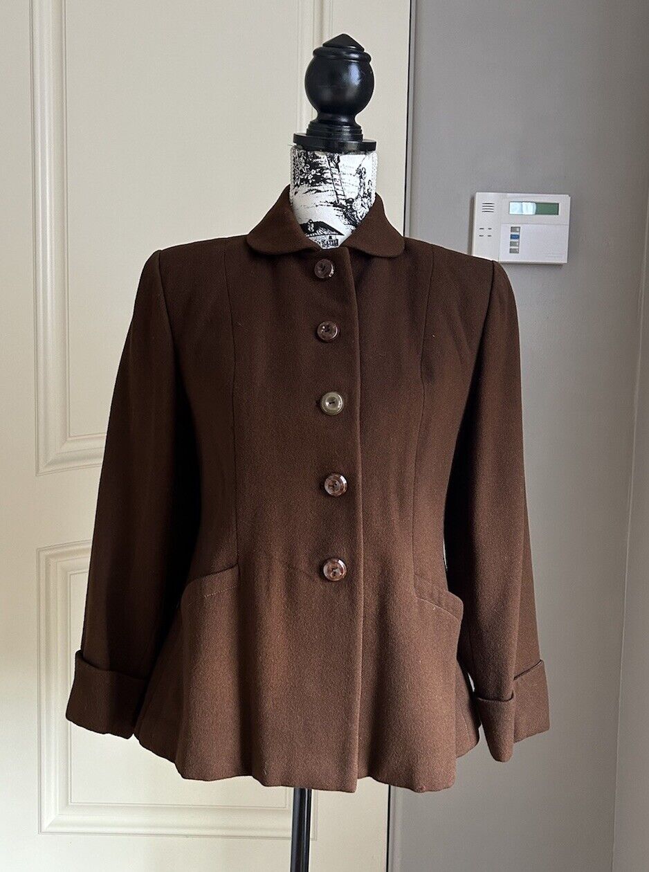 VINTAGE 1940\'s Wool Jacket by \