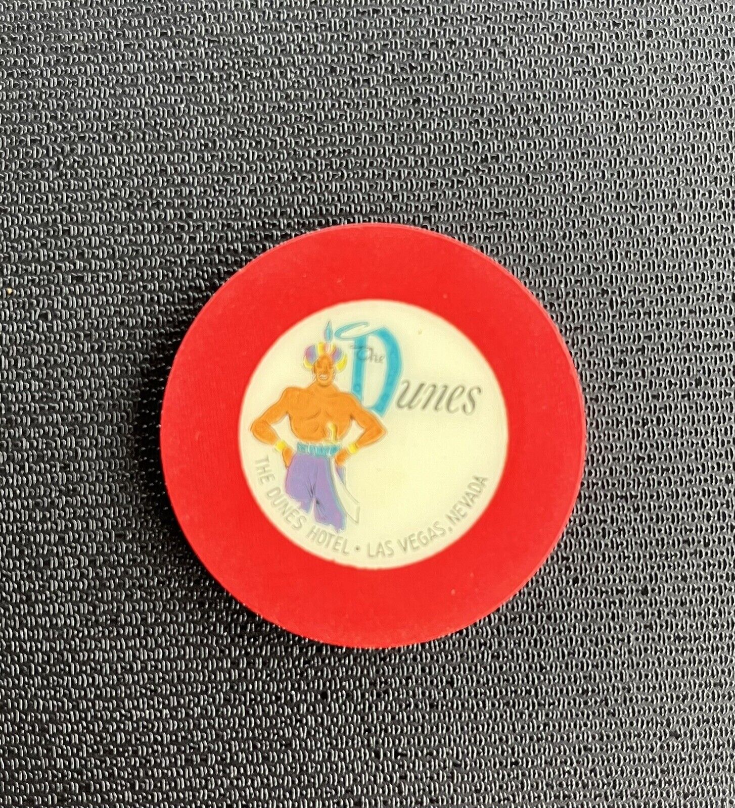 Las Vegas Dunes Hotel Rare 1955 Red Roulette Chip N1511.Red