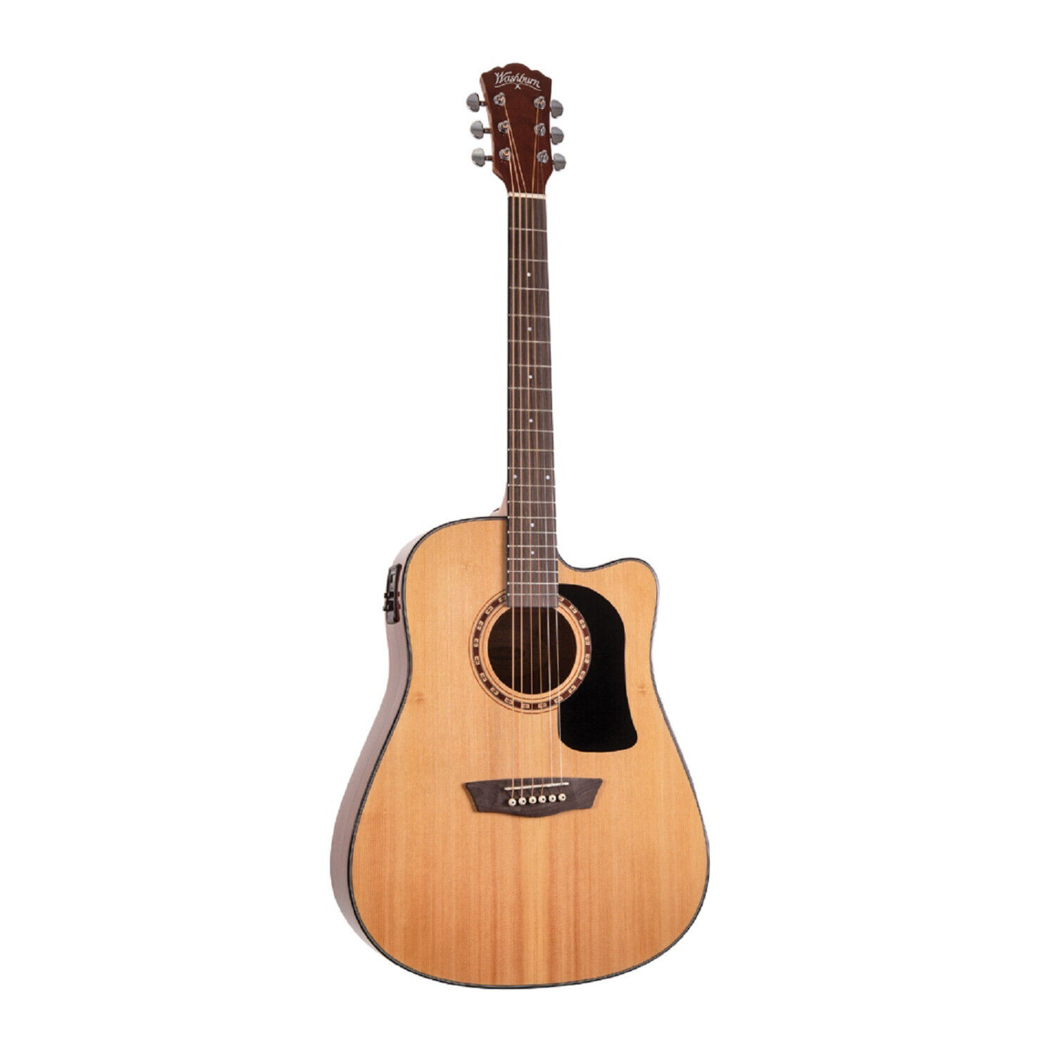 Washburn D5CE Apprentice 6-String Acoustic Guitar Quick Start Pack Natural