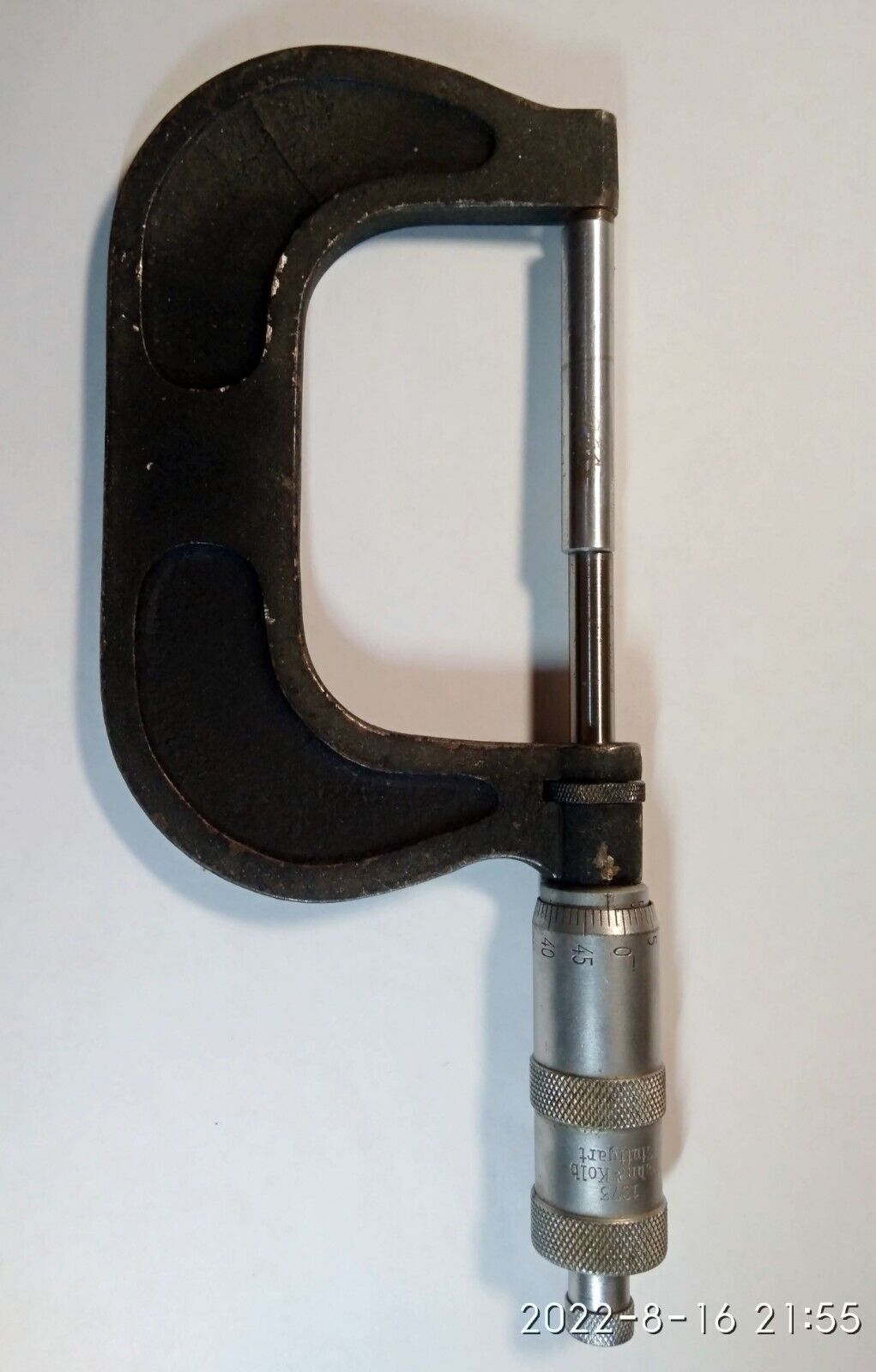 Vintage micrometer 50-75 mm, 0,01 mm, Hahn&Kolb, Germany works great calibrated