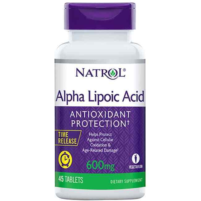 Natrol Alpha Lipoic Acid Time Release 600 mg 45 Tabs