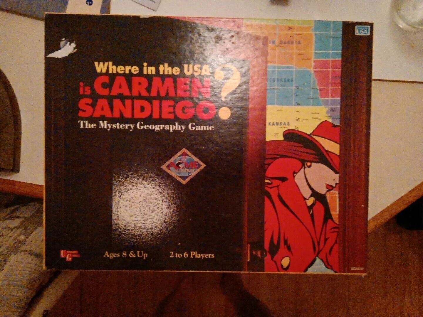 Where in the USA is Carmen Sandiego? Board Game Complete University Games 1993