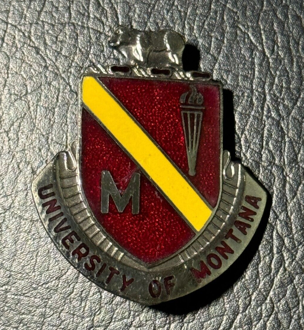 University of Montana (UMT) - Vintage Metal Badge - Kinney Co - Providence RI