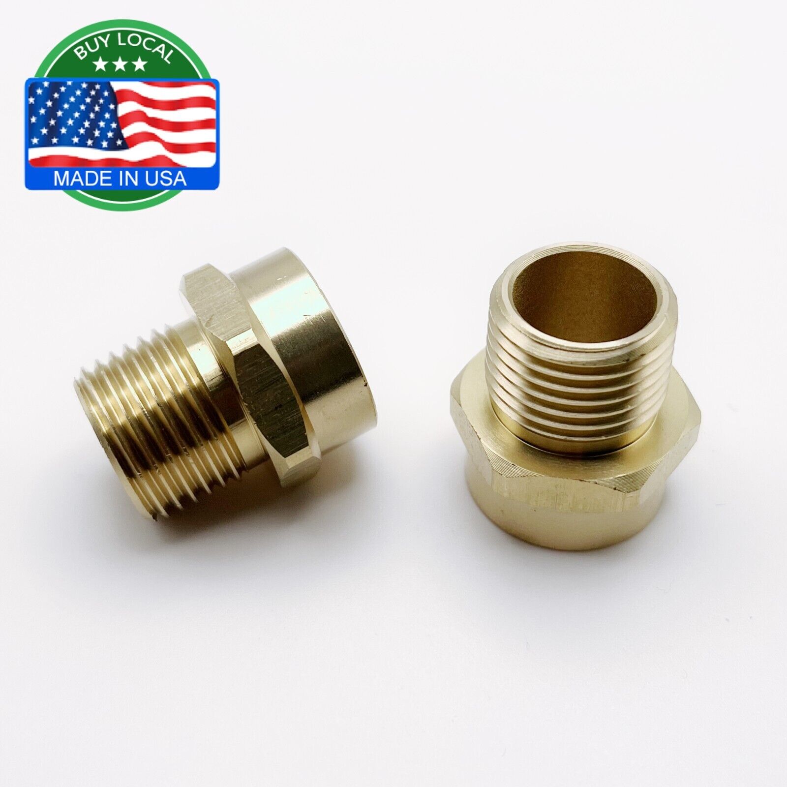 1/2” G Thread (BSP) Female to 1/2” NPT Male Connector Brass BSP to NPT Adapter
