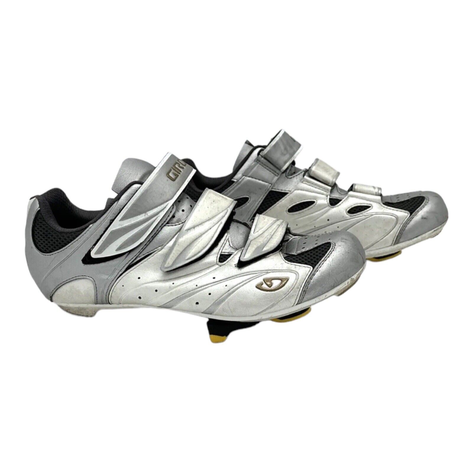 Giro Women’s Sante Cycling Road Bike Shoes Size US 8.5 EU 40.5 White Silver