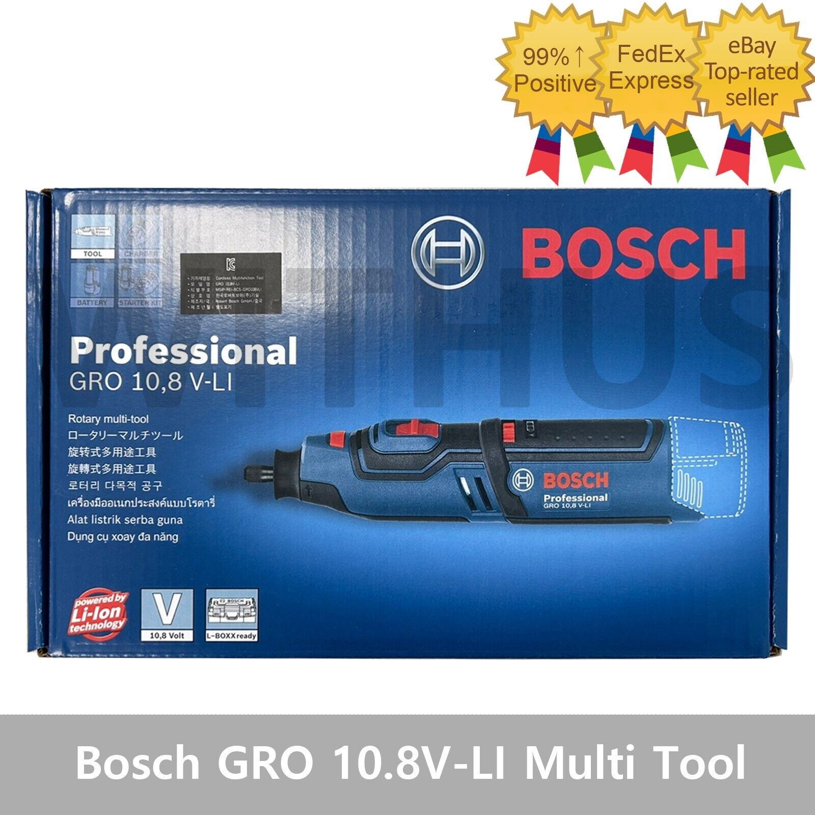 Bosch GRO 10.8V-LI Professional Cordless Rotary Multi Tool [Bare Tool-Body Only]