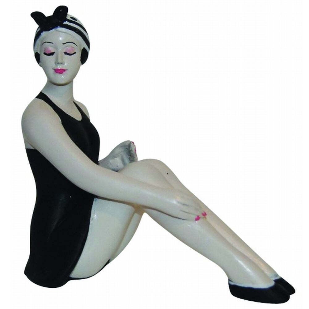 Delamere Design Small French Bathing Beauty Figurine Knees Up