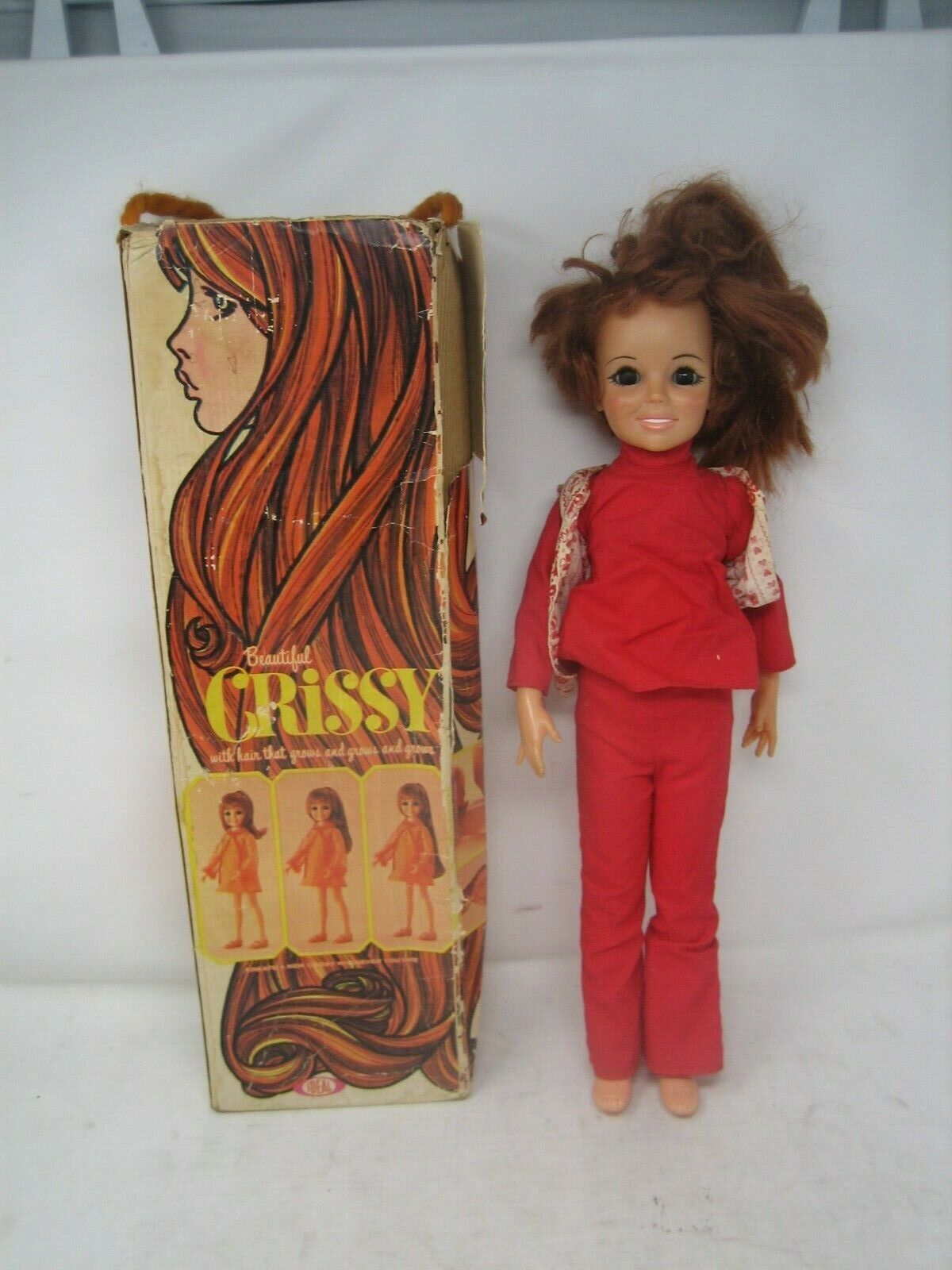 vintage 1969 crissy doll in original box vtg 60s growing hair ideal