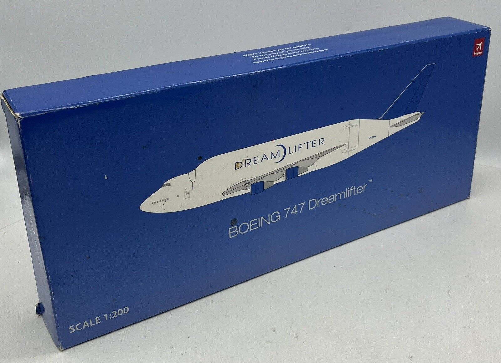 200 Hogan Wings HG3480G Boeing 747-400 LCF Plastic ABS Model w/ Stand