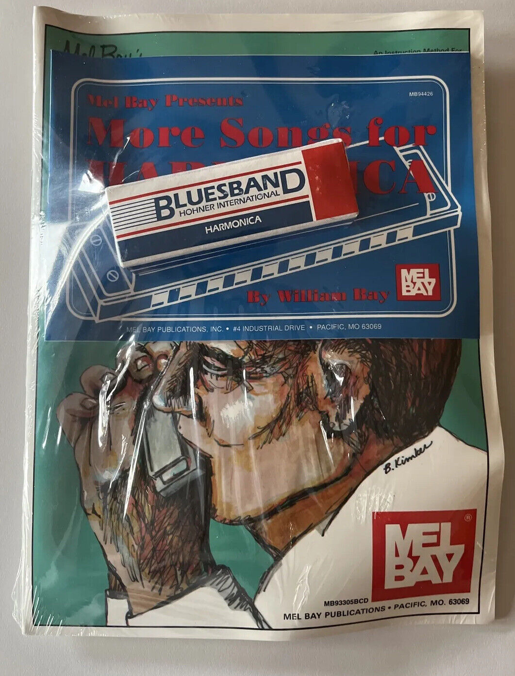 Hohner Bluesband Harmonica With Mel Bay Song Book New Gift