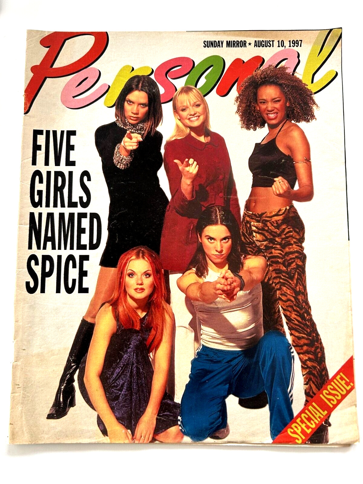 The Spice Girls SUNDAY MIRROR Magazine, 10/8/1997 Special Issue DIANA ROSS