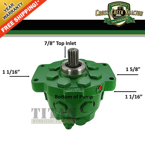AR101807 Hydraulic Pump For John Deere 3010, 3020, 4000, 4020+