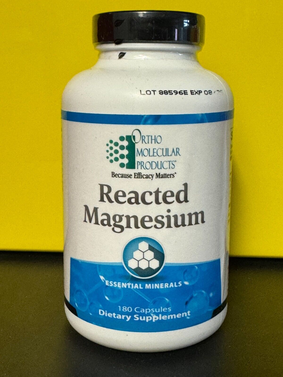 Ortho Molecular Products - Reacted Magnesium - 180Capsules. EXP 08/2025