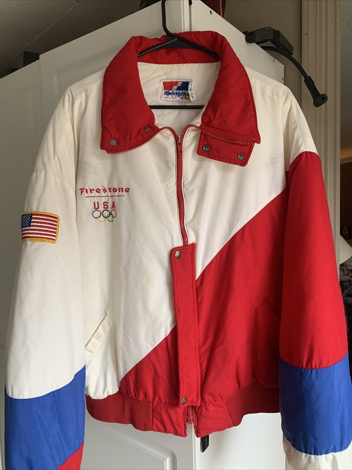 Vintage Firestone Racing Olympic Team  USA Jacket Size M