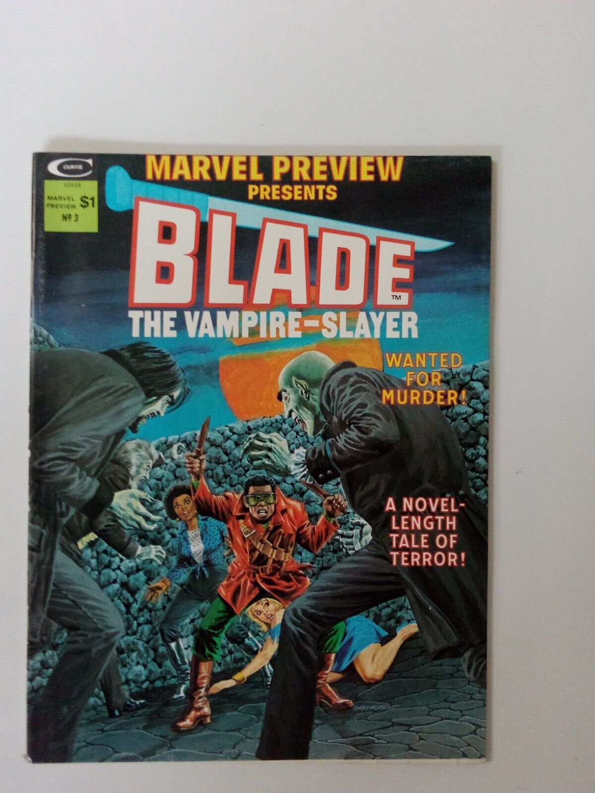 MARVEL PREVIEW MAGAZINE #3 VG, Blade, Comics 1975