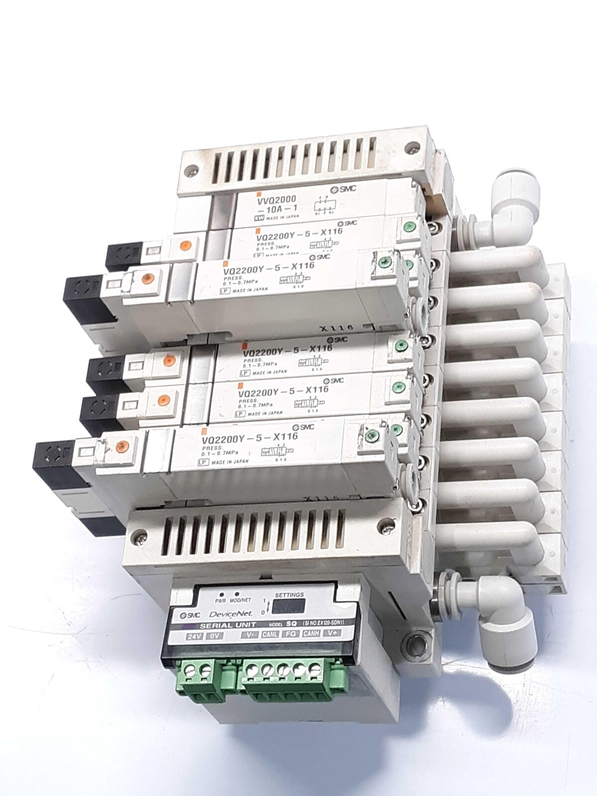 SMC EX120-SDN1 DeviceNet  Serial Interface with Solenoid Valves  