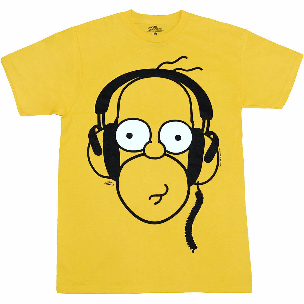 Simpsons Homer Headphones T-Shirt