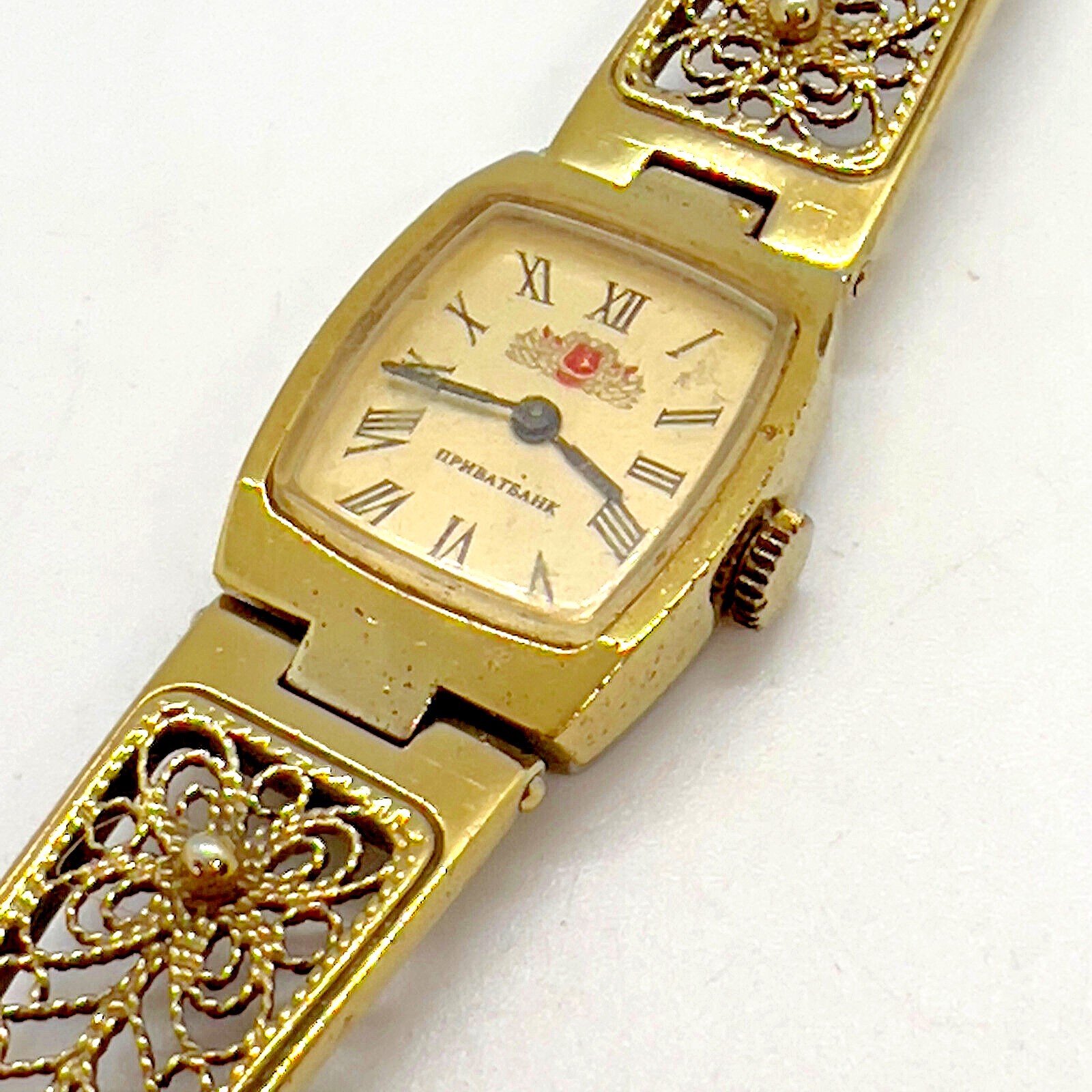 Vintage Privatbank SOVIET WATCH USSR Mechanical Rare Wrist Retro 16 Jewels Old