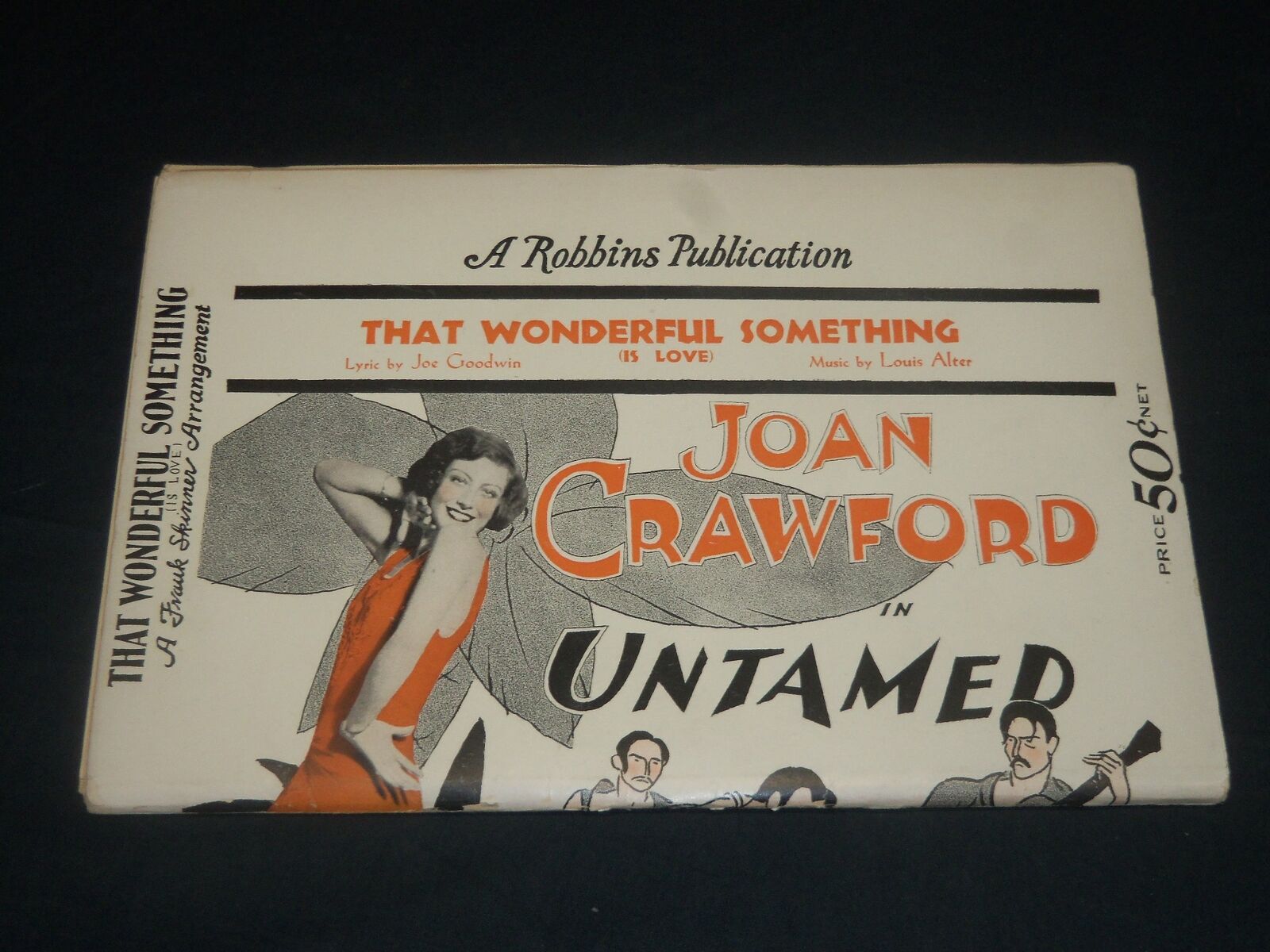 1929 THAT WONDERFUL SOMETHING - UNTAMED MUSIC FOLIO - JOAN CRAWFORD - J 5662