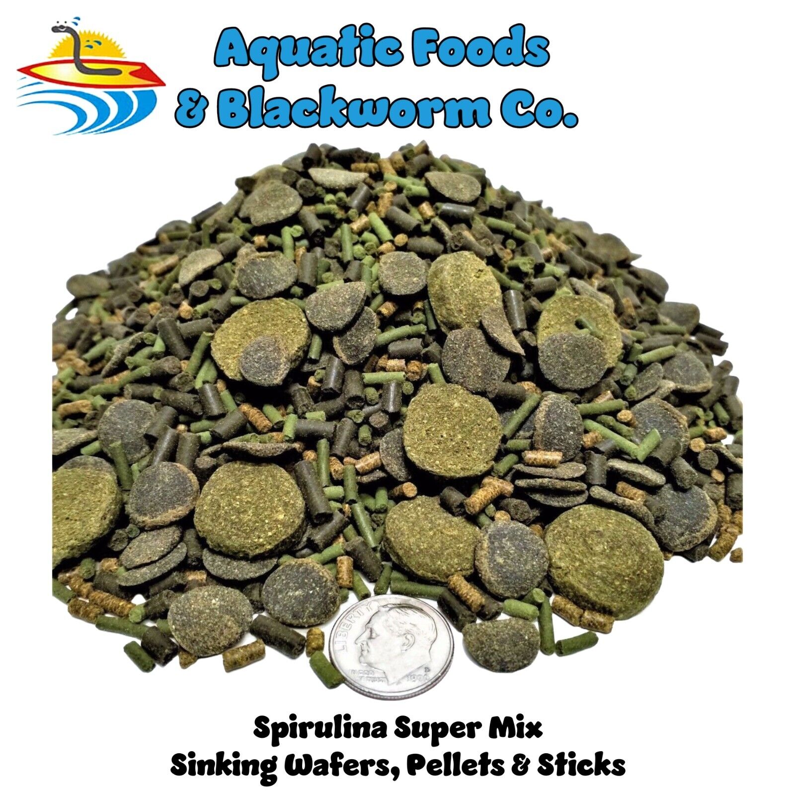 Spirulina Super Mix, Great for Plecos, Catfish, Shrimp, Crayfish, Snails. GB-60