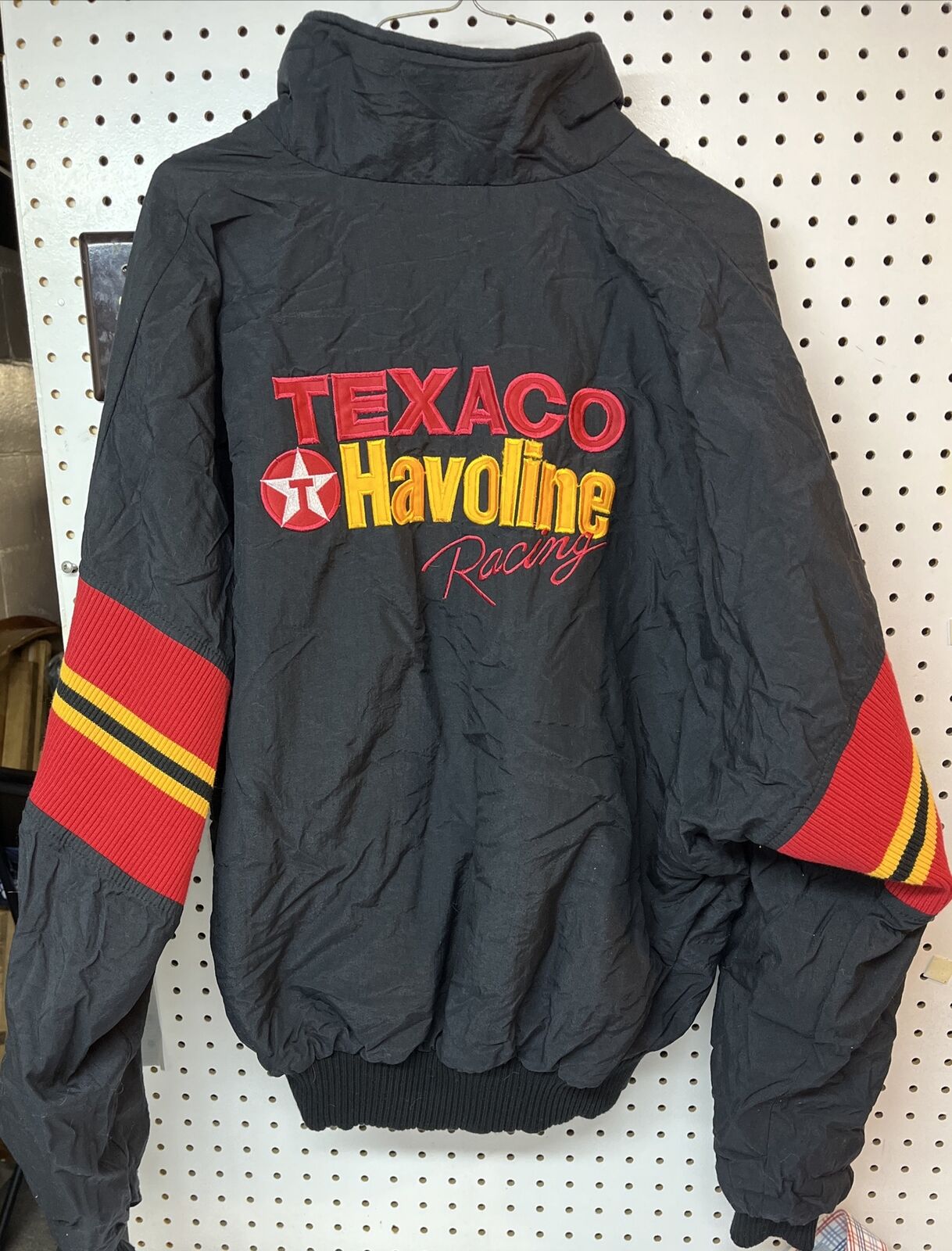 1990s NASCAR VTG Jacket #28 Texaco Havoline Racing Men’s Large Lined Ernie Irvan