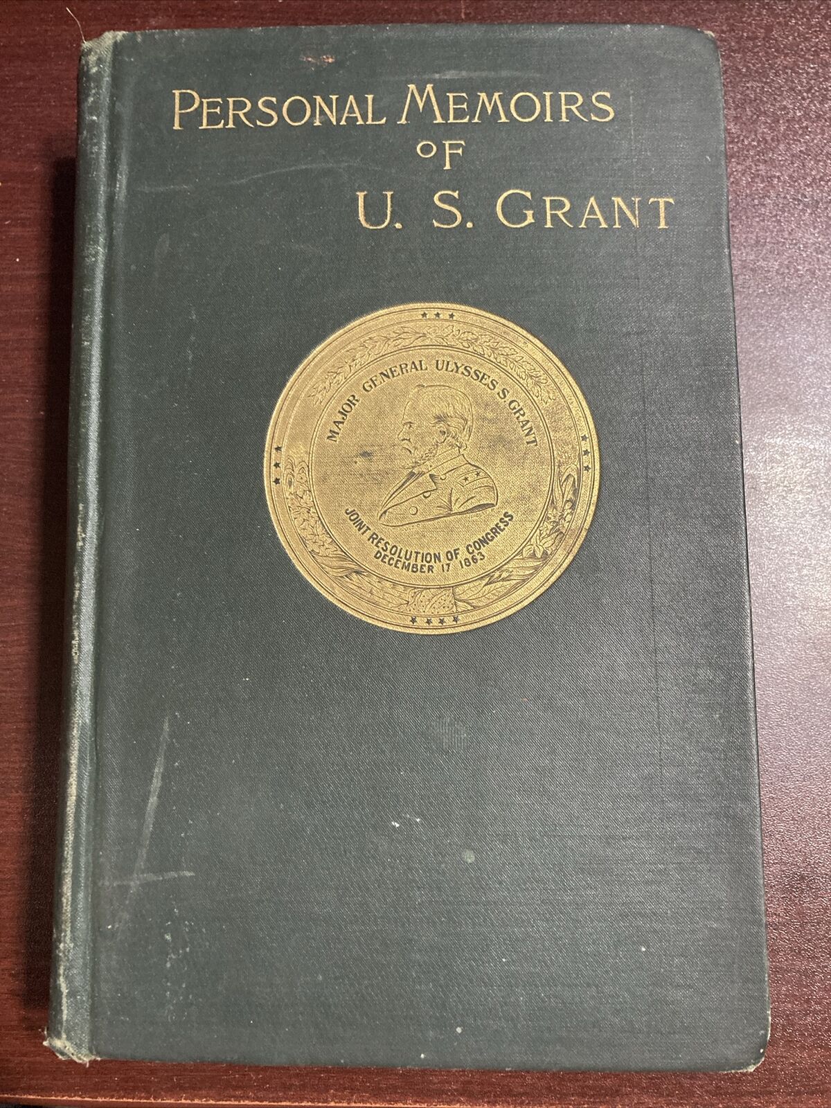 ANTIQUE - PERSONAL MEMOIRS OF U.S. GRANT - VOL. 2 - 1885 HARDCOVER BOOK