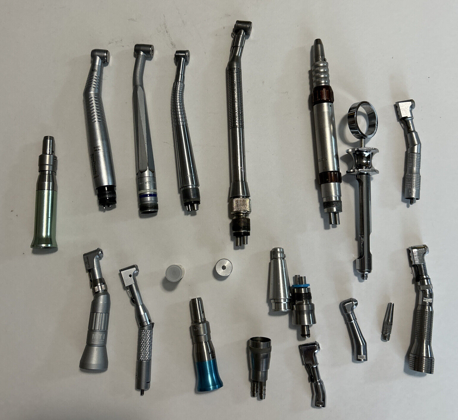 Lot of Dental Handpieces, Attachments, And Parts
