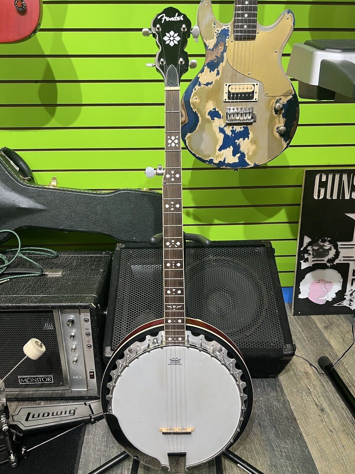 Fender 5 String Banjo FB-54 Very Clean Fast Shipping