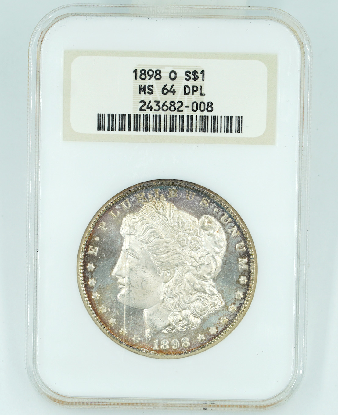 1898-O NGC MS64DPL Morgan Silver Dollar Old Holder