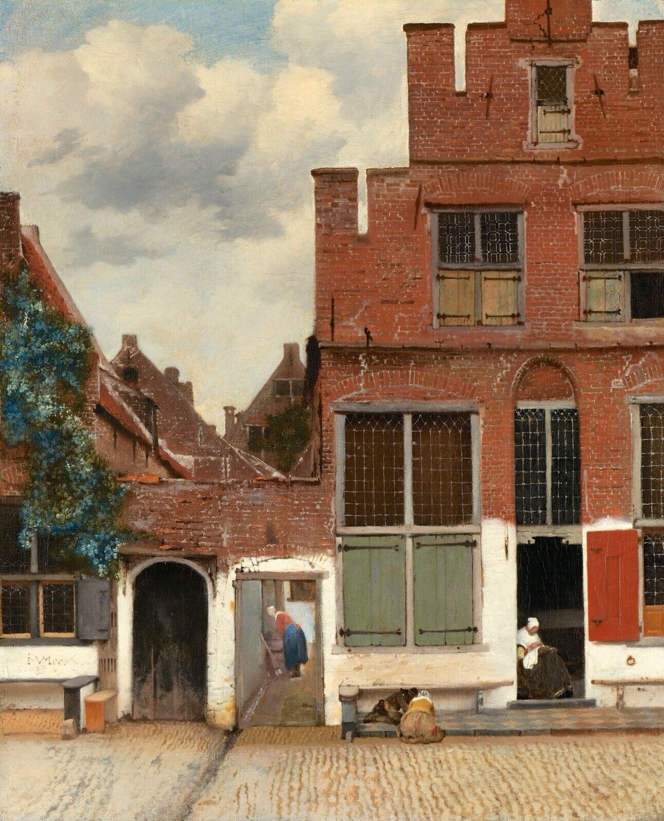 The Little Street by Johannes Vermeer art painting print
