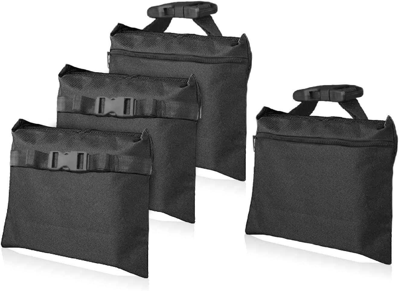 4 Packs Sandbags, Heavy Duty Sand Bags, Sand Bags Heavy Duty with Zipper and ...