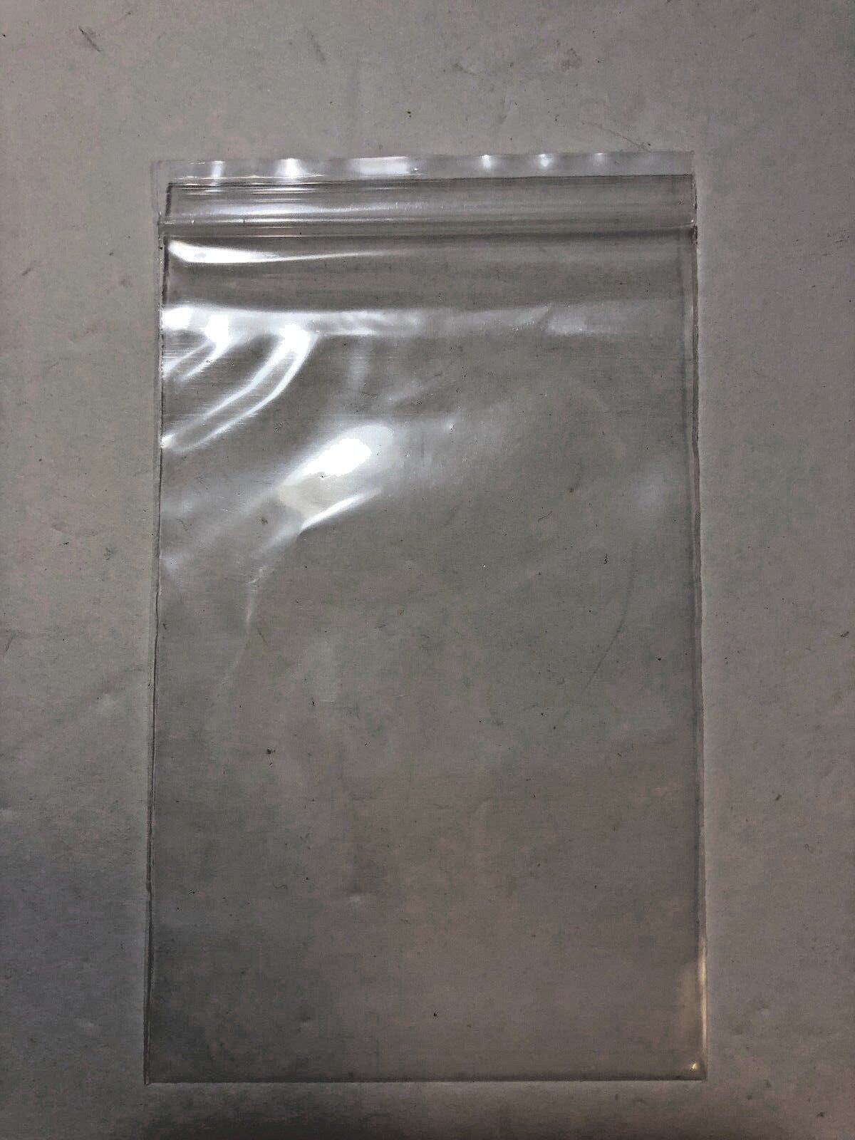 3 x 5 in 4 Mil Clear Plastic Resealable Reclosable Zip Closure Bag Zip Close Bag