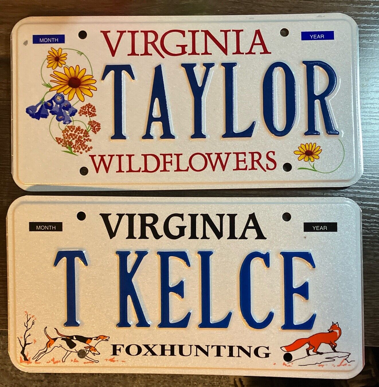 Virginia Vanity License Plate Tag Va Personalized T KELCE Taylor Swift Sign Tag