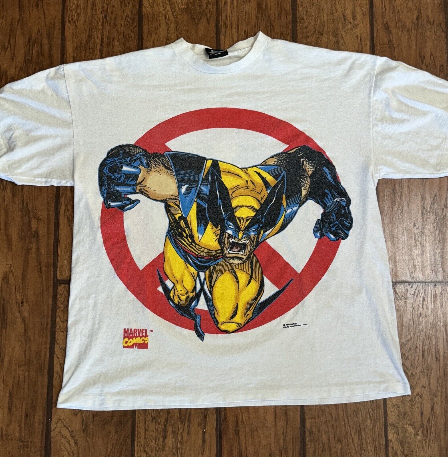 RARE Vintage 1993 Marvel Wolverine Shirt XL- SINGLE STITCH
