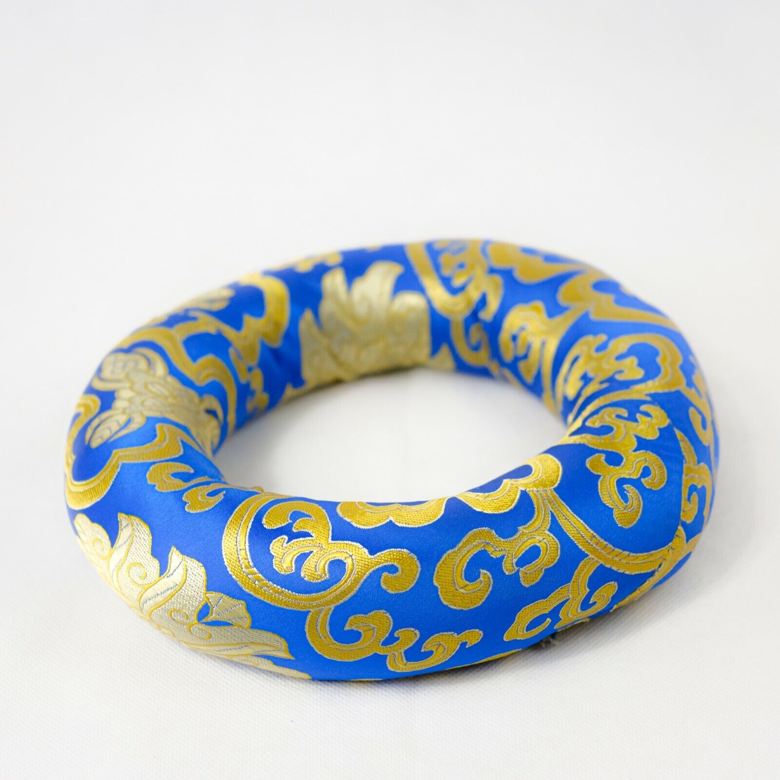 SALE 8 inches Silk ROUND Cushion, ring cushion from Nepal, Handmade
