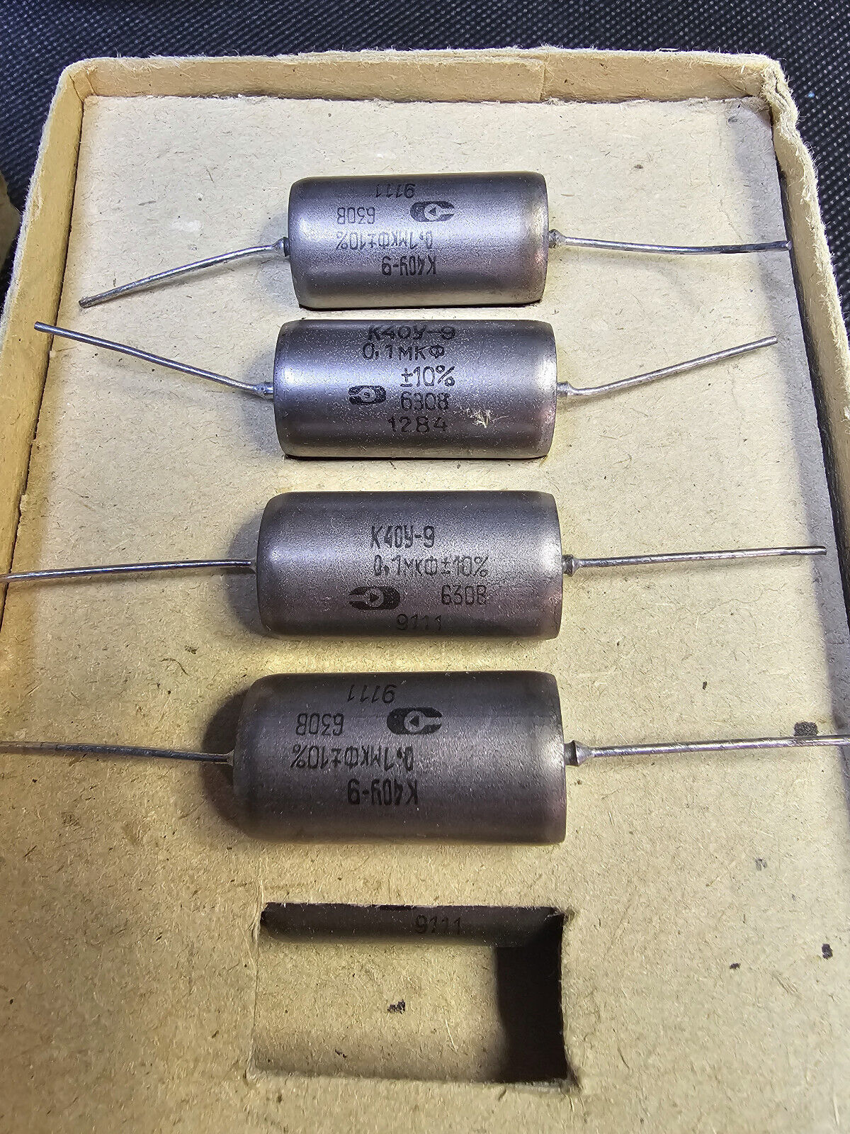 2pcs 0.1uf -630V PIO capacitors Matched pair K40Y-9