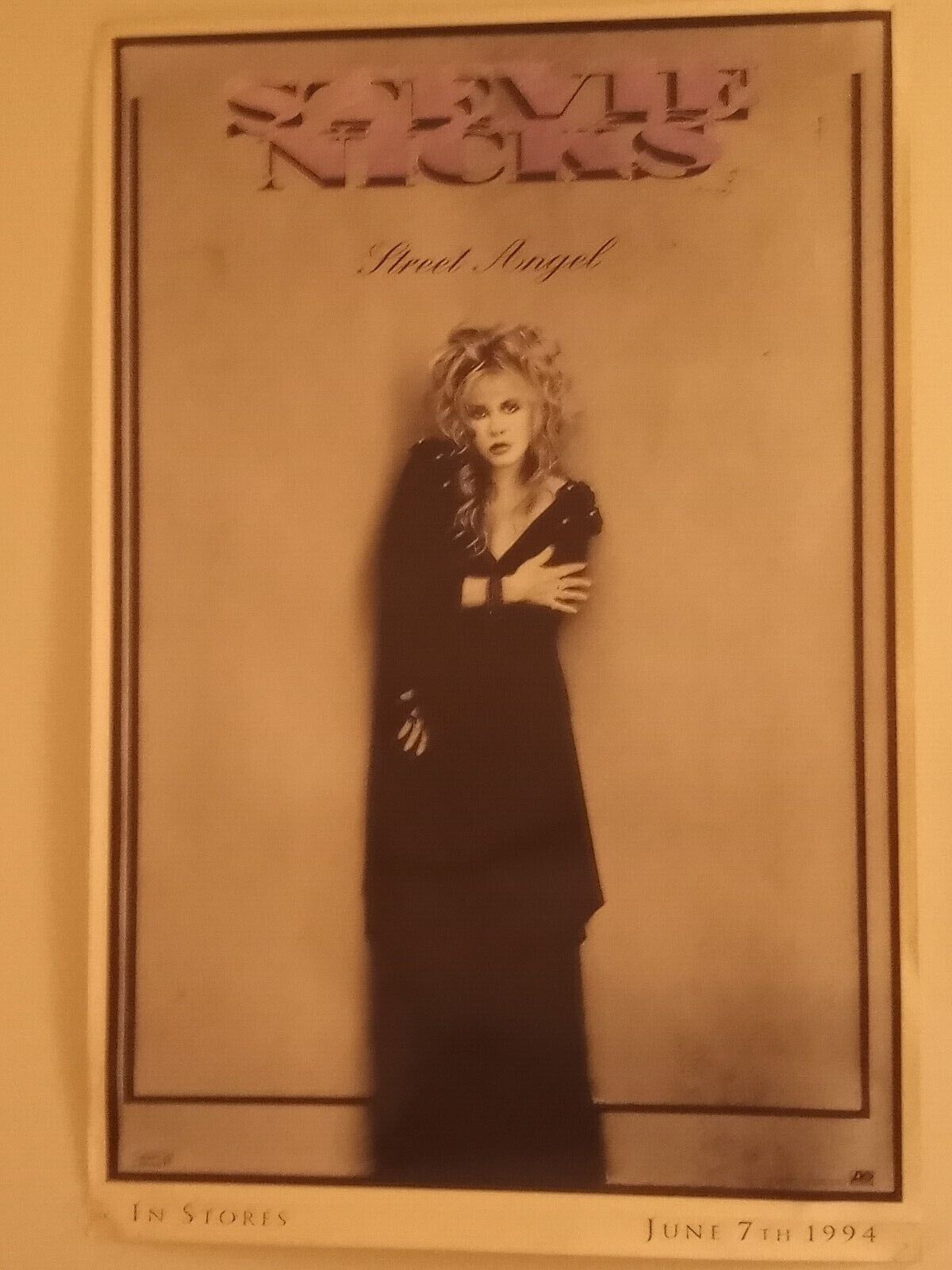 Rare Stevie Nicks 1994 Original Street Angel Poster