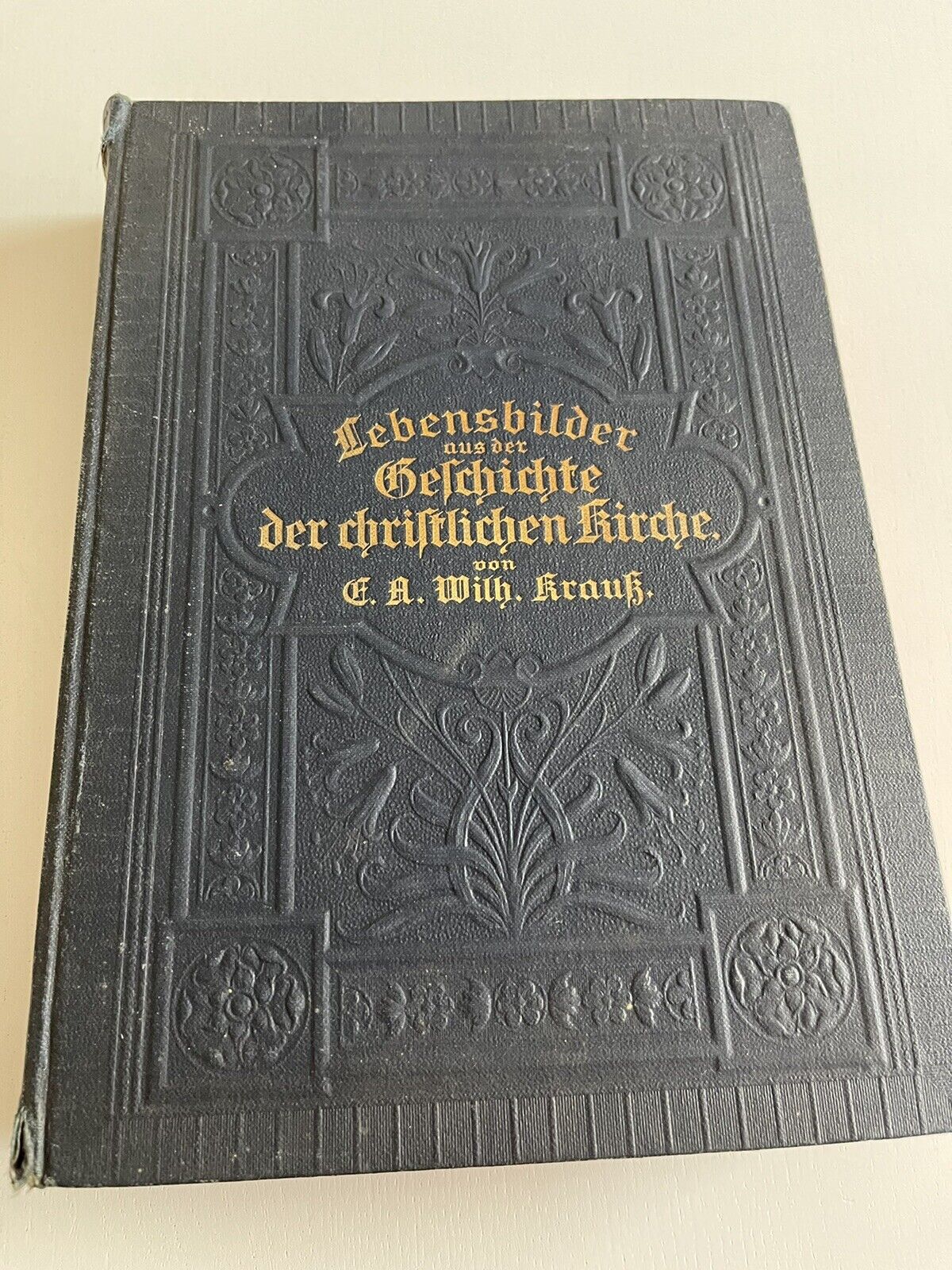 Antique German Book History Of The Christian Church Hardcover 1912