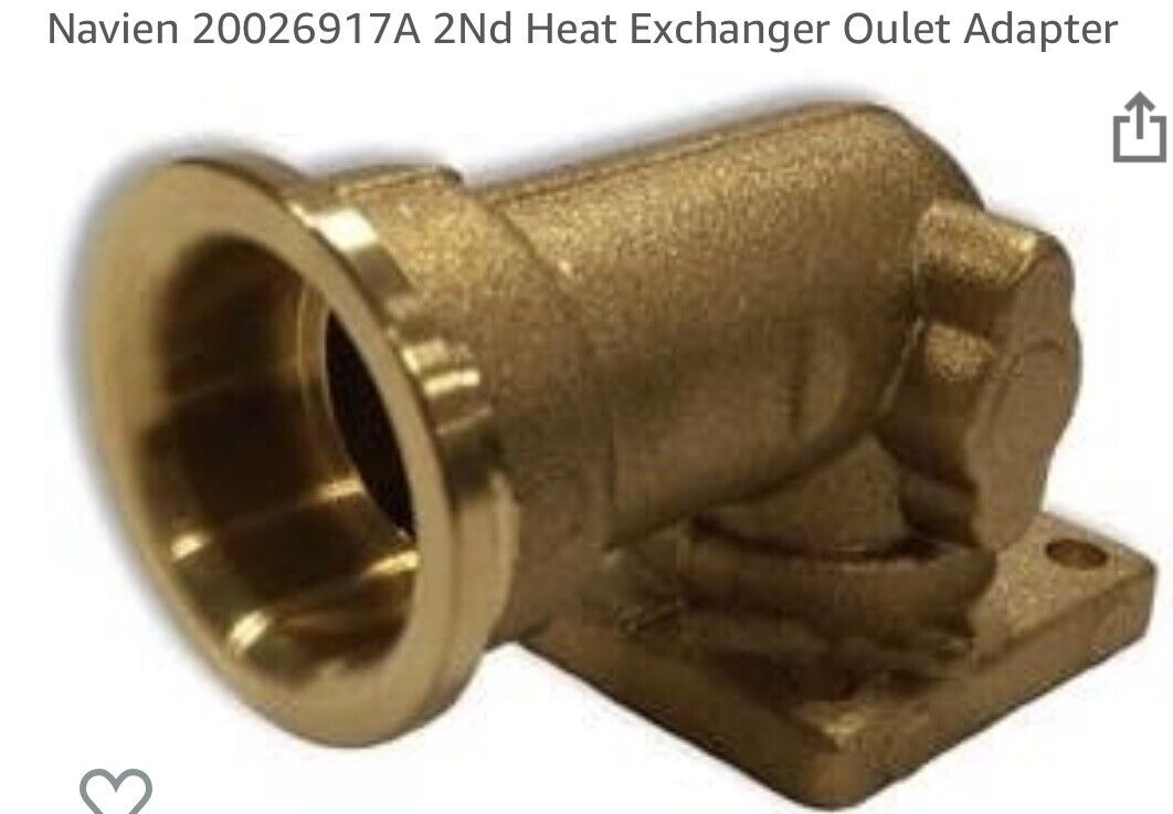 Navien #20026917A  Heat Exchanger Outlet Adapter