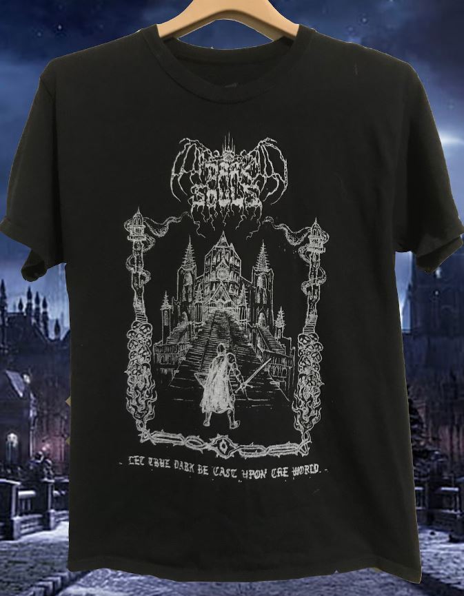 Vintage Dark Souls Black Metal Short Sleeve T-shirt SP58116