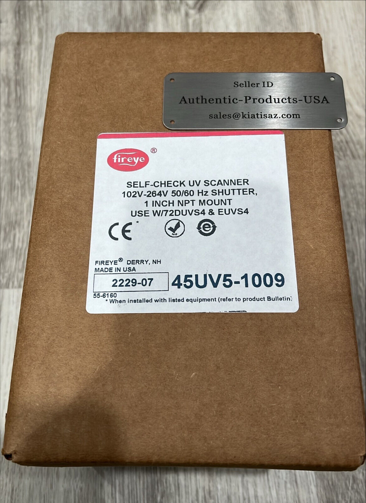 New SEALED Fireye 45UV5-1009 Seft Check UV Scanner QTY