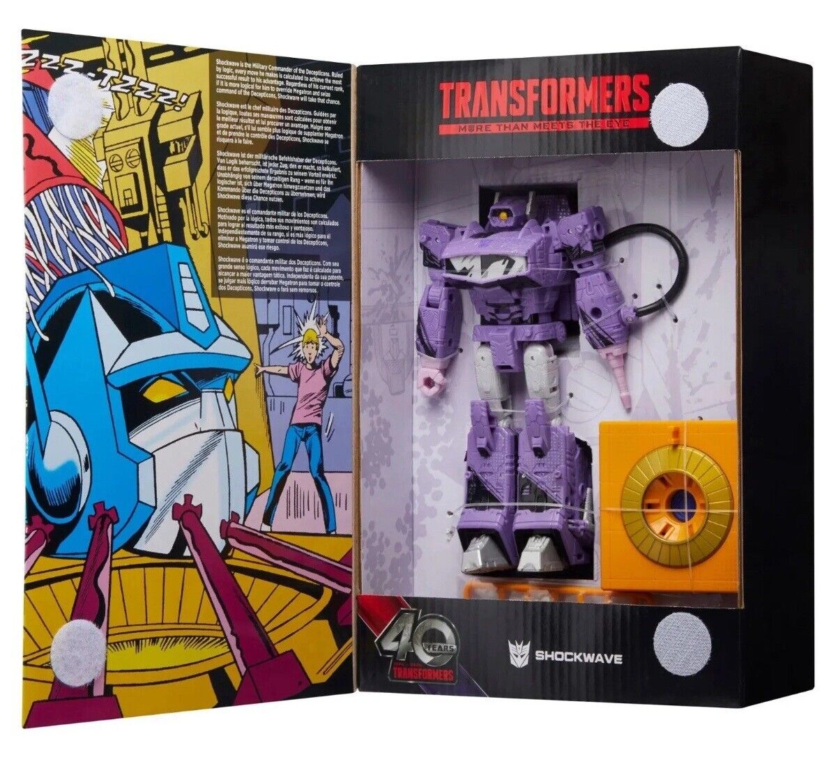 🔥PRE-ORDER🔥Transformers Generations Comic Edition SHOCKWAVE (40TH Anniversary)