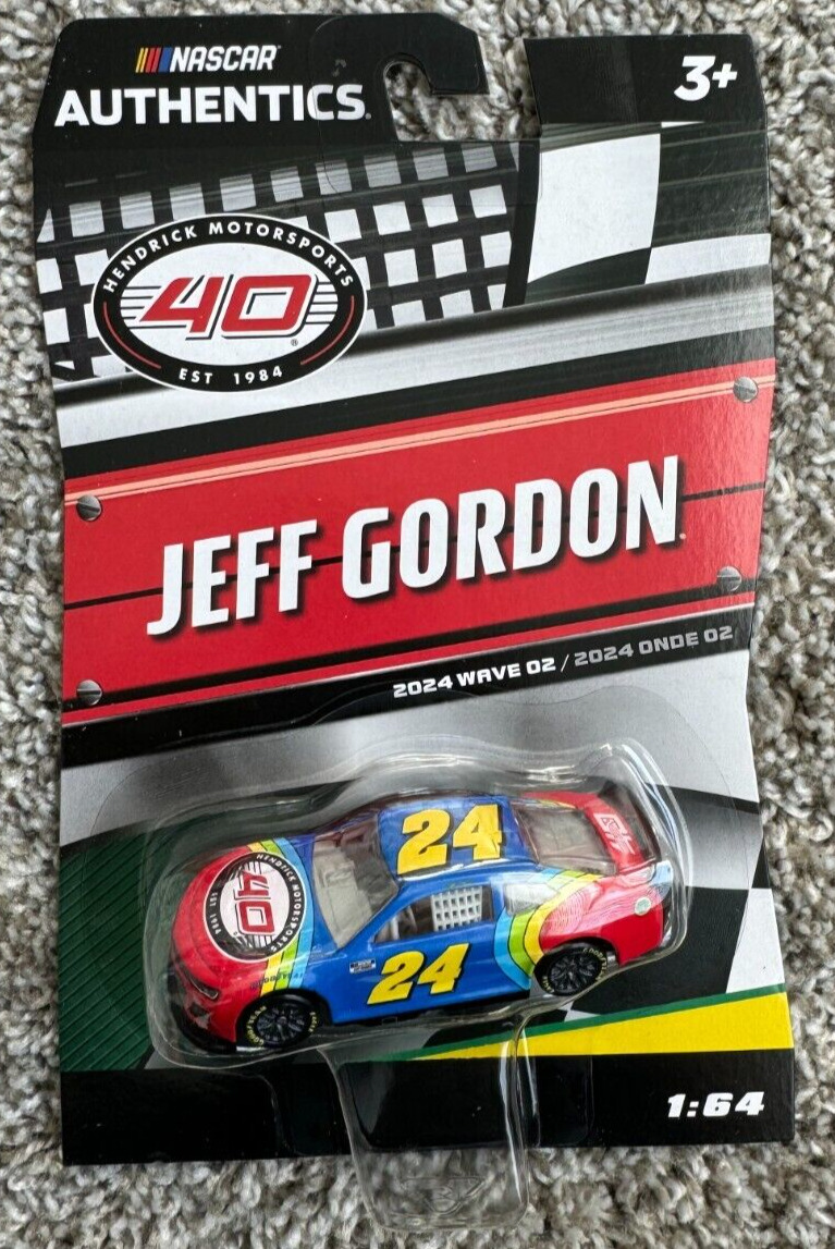 #24 Jeff Gordon HENDRICK MOTORSPORTS 40TH 2024 Wave 2 NASCAR Authentics 1:64