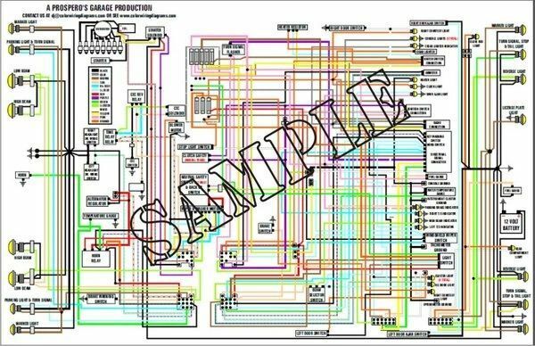 COLOR Wiring Diagram 11 x 17 for BMW 528i 1980-81 (e12) TWO Pages