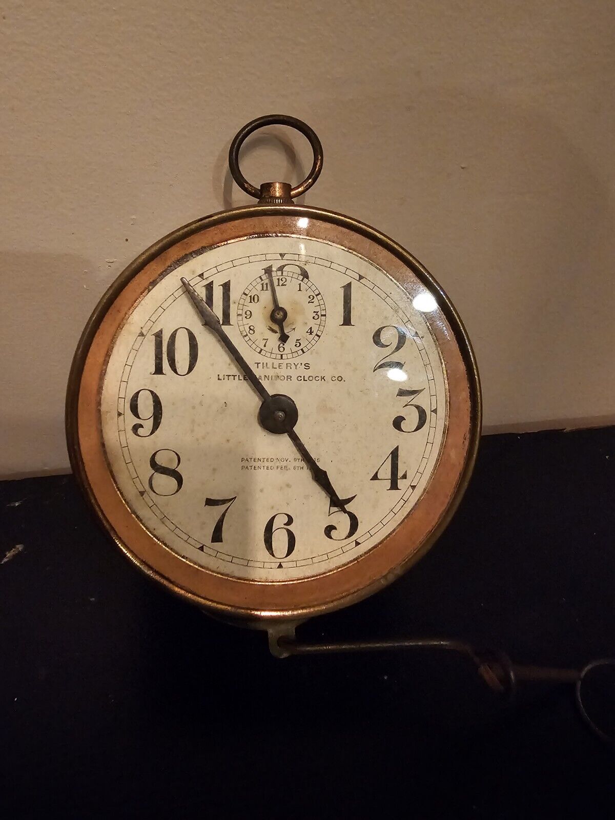 Antique Bronze In Color (?) Tillery’s Little Janitor Clock  Parts