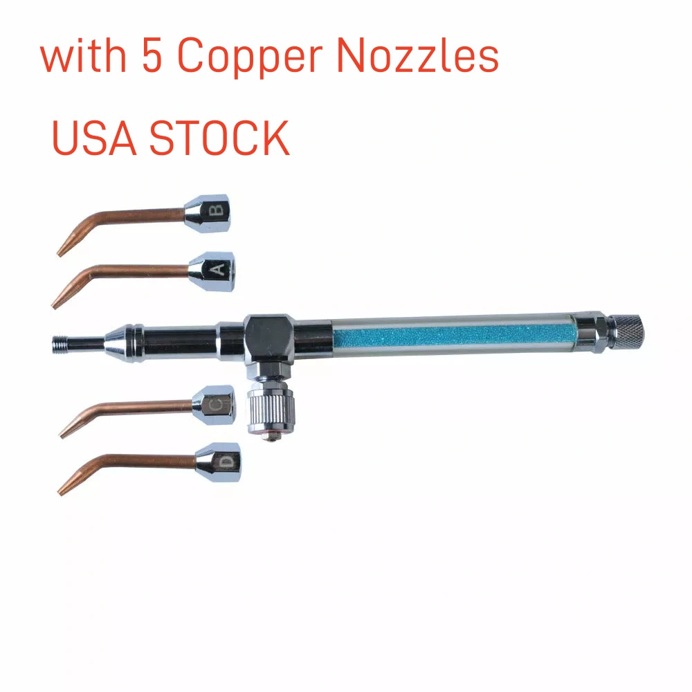 Universal Senior HHO Oxyhydrogen Gas Torch Welding Gun with 5Pcs Copper Nozzles