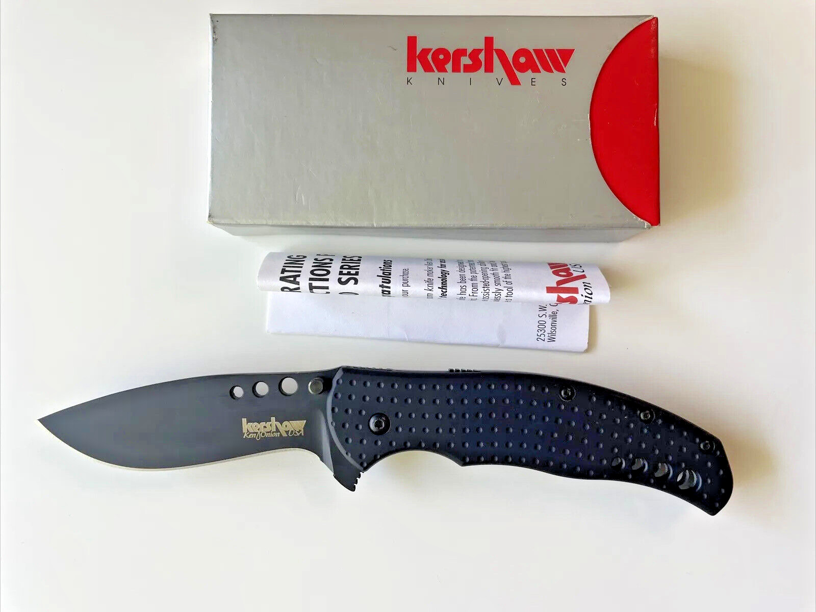 Kershaw 1580 BOA Ken Onion Folding Knife USA 2000