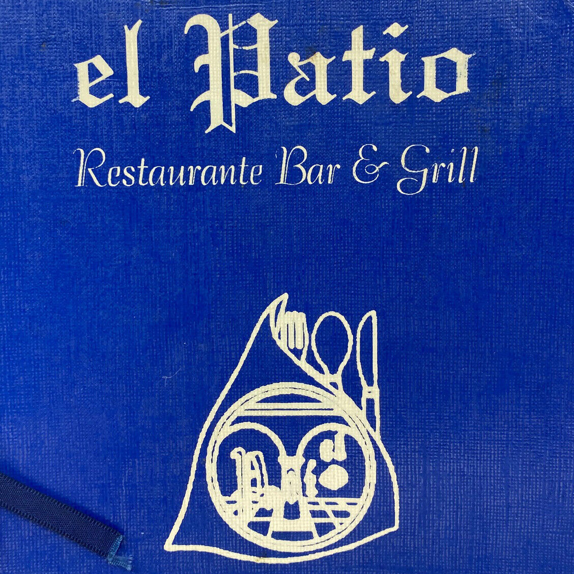 Vintage El Patio Restaurant Bar Grill Menu Dolores Hidalgo Mexico