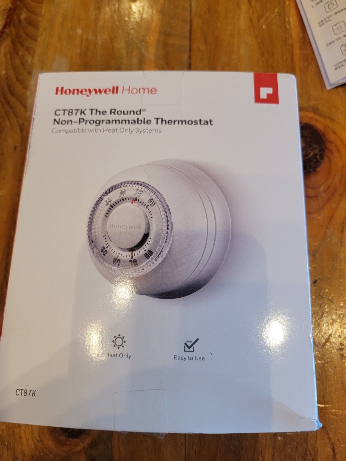 Honeywell Home Round Thermostat CT87K For Heating 
