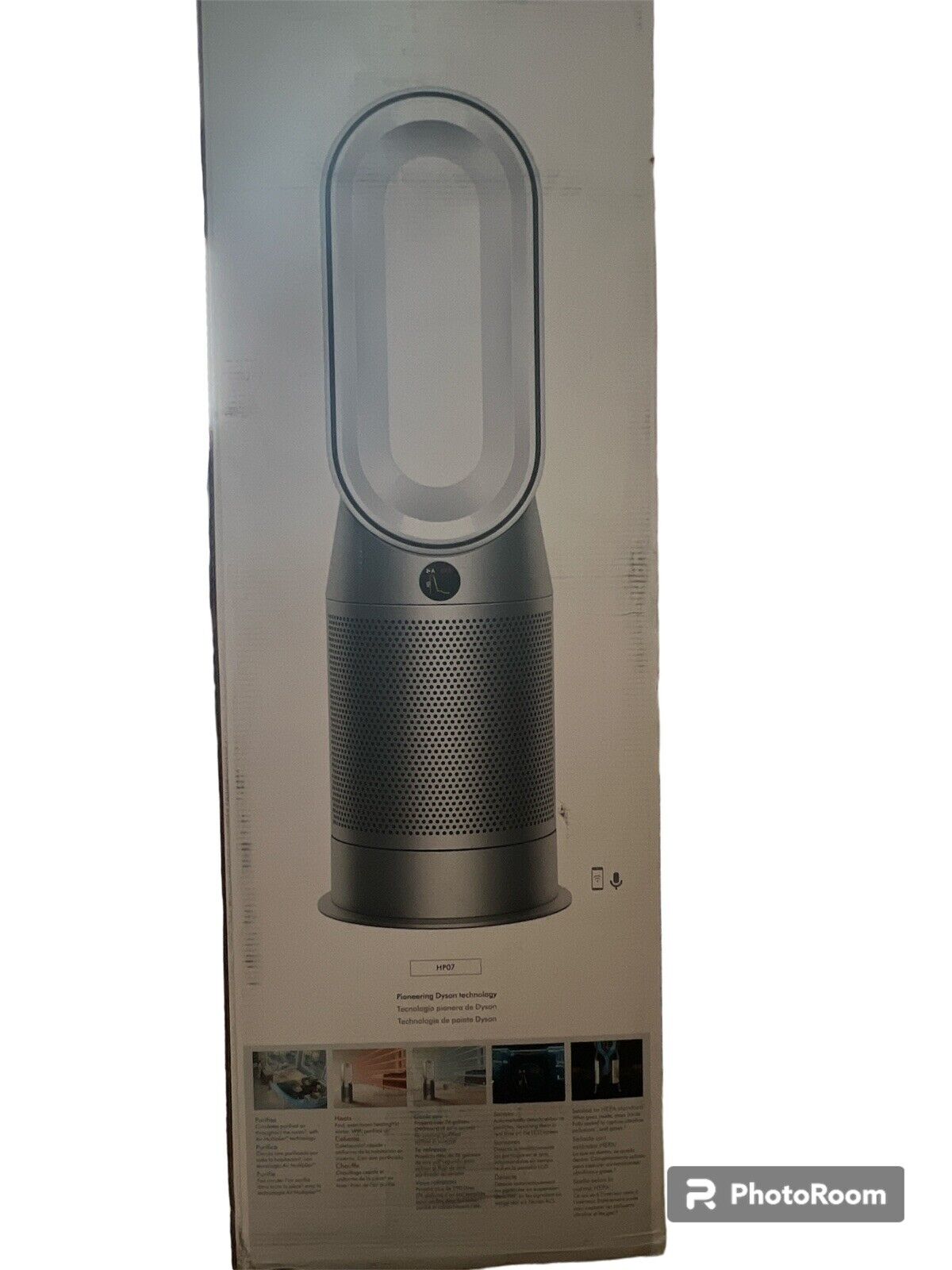 Dyson HP07 Smart Air Purifier, Heater and Fan - Silver